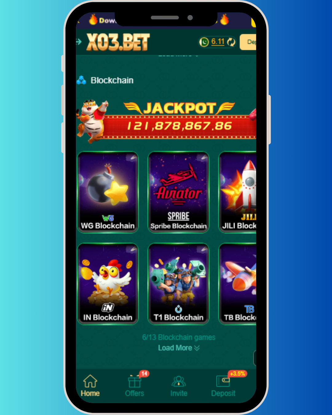 X03 Game is a popular casino-style gaming application in Pakistan