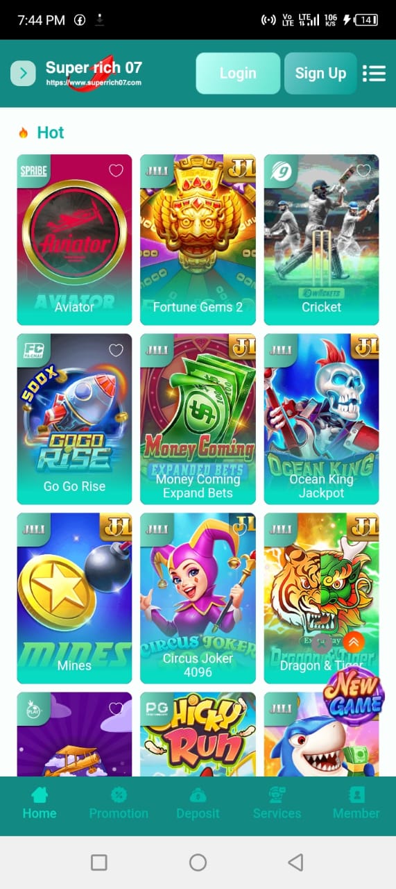 SR07 (Super Rich 07) Game real-cash gaming app